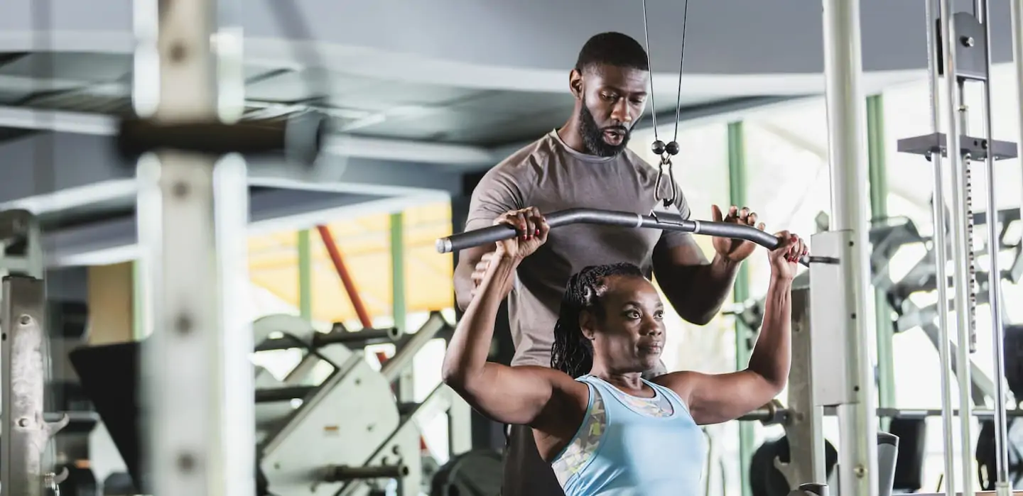 part time personal training course in a gym