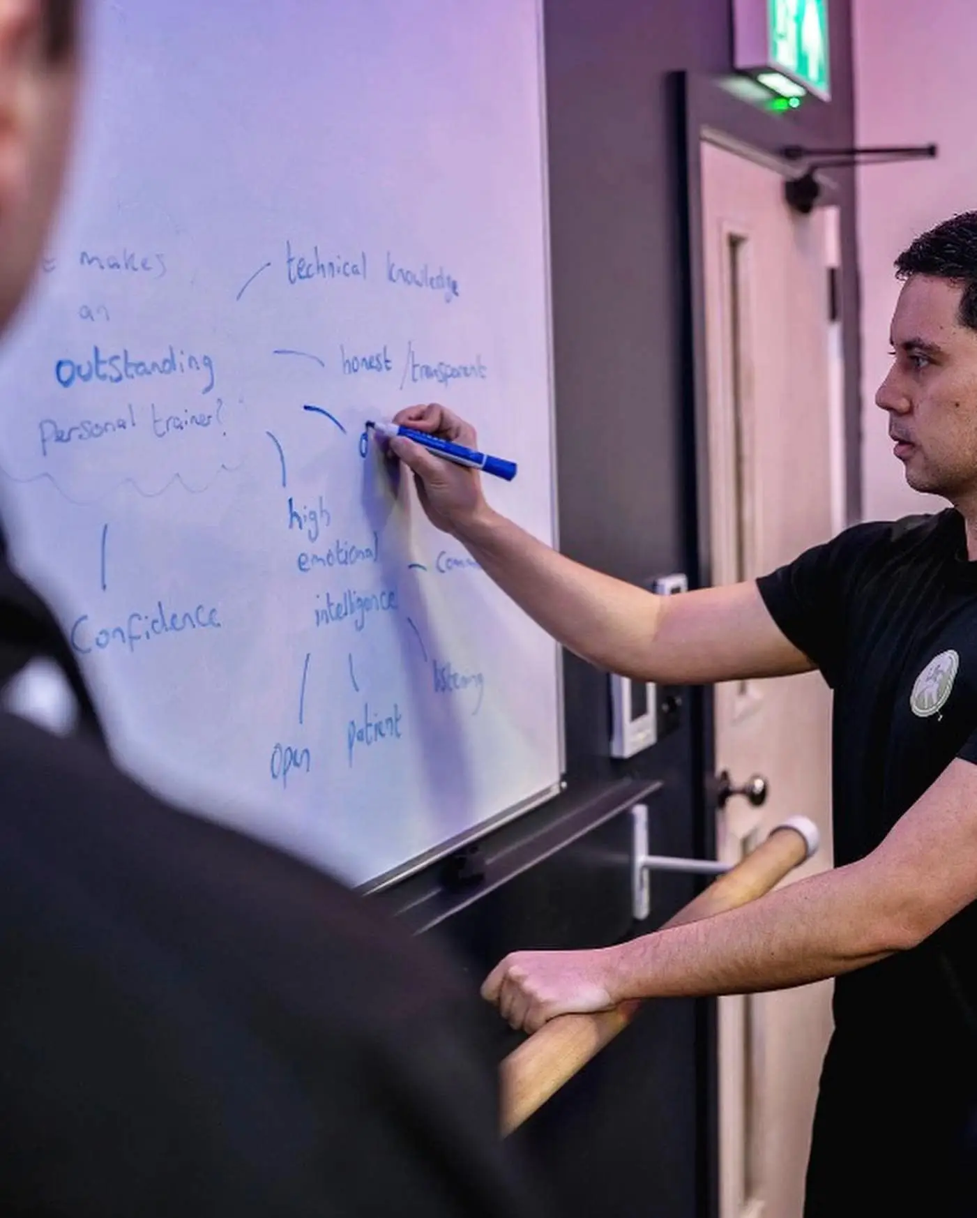 Teaching personal trainer class